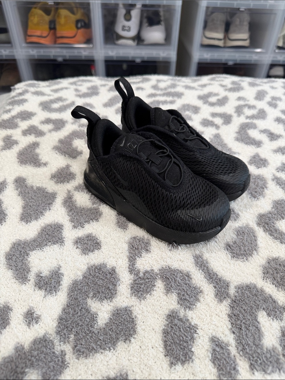 Nike Air 270 Toddler Black Slip-On Athletic Sneakers